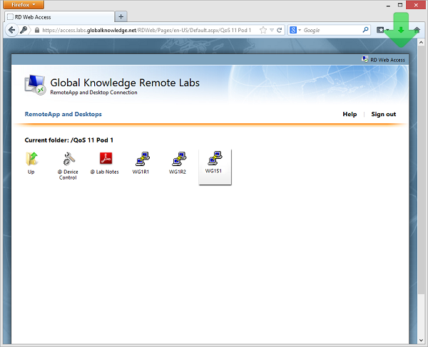 Accessing The Remote Labs Portal From Windows Using Firefox